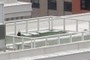 dog walk with fake grass for condo users