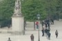 people walking near the Louvre