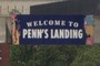 Welcome sign.