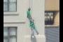 Abseiling off the Malmaison Hotel