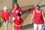 Heading to the ball game. . .