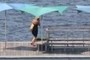 Lady on the pier