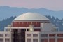 Unique dome shape of skyscraper