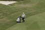 Walking down #18 hole