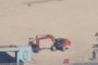 Excavator on the beach !!!