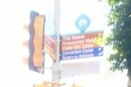 The Alamo's to the left!