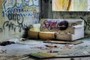 Couch with Pillow and Cardboard