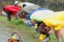 Bikers enjoying an optical illusion 