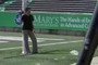 spiking the ball