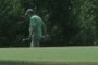 Golfer Leaving 17th Green