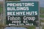 Prehistoric building sign