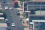 Cars moving down the street