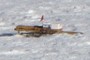 Construction on the frozen lake