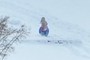Little dude sledding