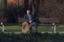Man on a bench