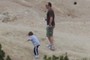 Kid with his dad