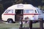 Relaxing by the camper