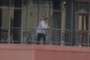 a man watching