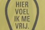 niet alleen hier voel ik me vrij.