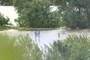 Flooded signs for 1-29
