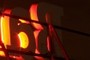 The B is burnt out