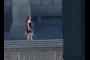 On her way to a wedding...