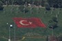 Turkish flag in the garden