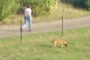 man with a dog