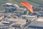 paraglider over innsbruck