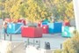 Colorful Rooftop Planters
