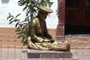Statue of woman sitting