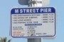 M Street pier sign