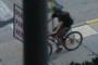 Biker headed down the Boulevard...